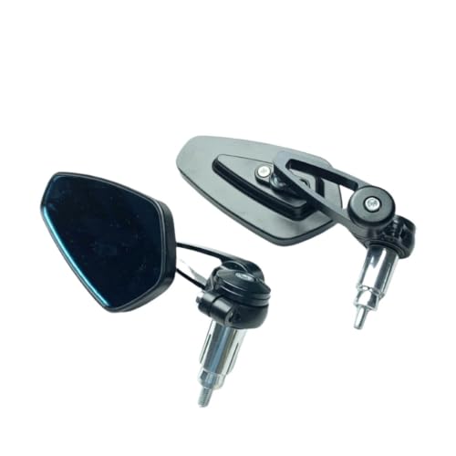 Espejos de manillar de 22mm con amplia visión trasera y carcasa anticolisión para moto