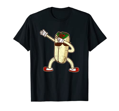 Divertido burrito Dabbing Cinco de Mayo Dab Dance Food Lovers Camiseta