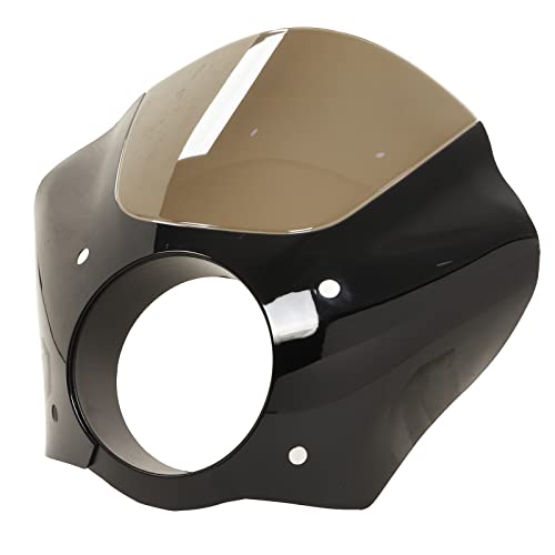 Déflecteur de vent pour moto améliorant le confort et la protection du phare en ABS robuste