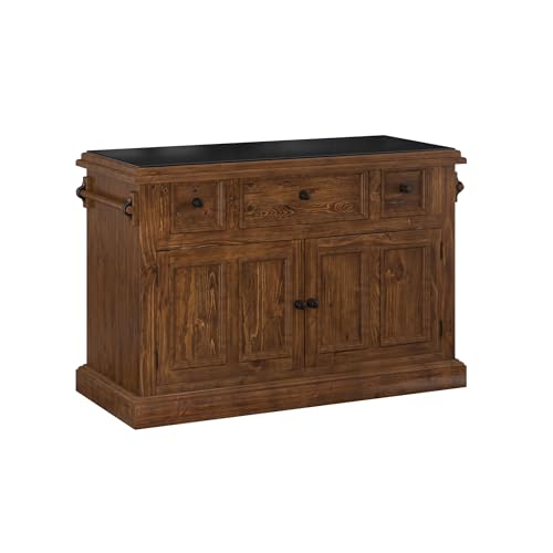Hillsdale Tuscan Retreat ® Wood Kitchen Island with Granite Top,