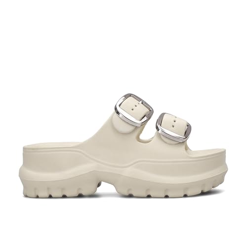 Image of ASIAN Femina-19 Women's Chunky Sole Slippers | Soft Cushioned Comfort | Adjustable Double Buckle | Anti-Slip, Lightweight Slides