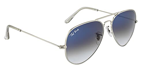 Image of Ted Smith Mens Womens Polycarbonate Uv Protection Metal Pilot Sunglasses