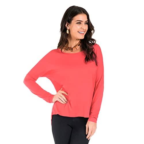 Blusa Feminina Manga Longa Viscose Básica Rosê