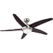 Price comparison product image globo R7S Ceiling Fan Brushed Nickel