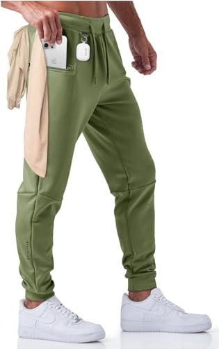 Born Tough Mens Workout Joggers Pants, Tapered Bodybuilding Gym