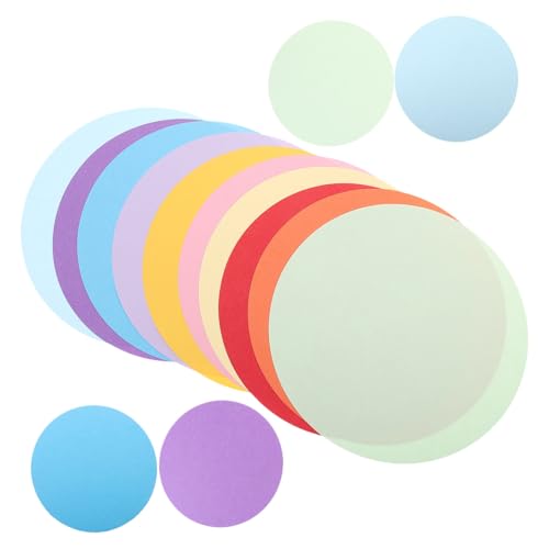 Papel de origami de colores redondo para solucionar la falta de material en manualidades infantiles