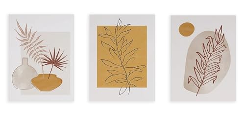 Feuillage abstrait pots affiche pour habiller un mur vide