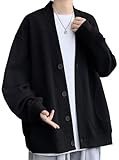 メンズ カーディガン 秋服 L-8XL 長袖 無地 ポケット付き 大きいサイズ ボタンダウン ゆったり おしゃれ ドロップショルダー ⅴネック カジュアル 人気 快適 アウター シンプル 柔らかい 冬 春服 普段着