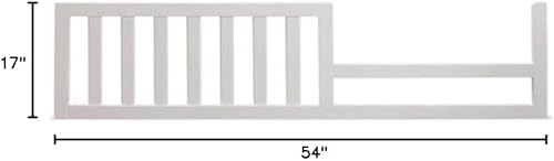 Miniatura 28 de Riel de seguridad para camas pequeñas Sorelle Convertible Cunas – Riel de madera maciza para conversión de cuna convertible a cama infantil – Riel