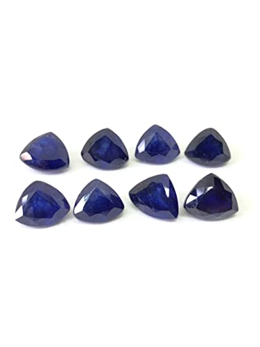 Tgsc Blue Sapphire Trillion Triangle Shape Cut Faceted Loose Gemstone Size 3 Mm, 4 Mm, 5 Mm, 6 Mm, 7 Mm, 8 Mm, 9 Mm, 10 Mm, 11 Mm & 12 Mm Super Top Quality Gemstone Perfect For Making Ring, Earring, Pendant Jewelry (4 Mm) #TOP3