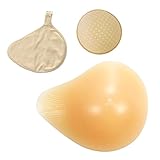 [ミコプエラ] 人工乳房 螺旋型 シリコンパッド 保護カバー ブラパット 3点セット 右胸 フック付き 乳がんパッド バスト補正 (100g, フック付き右胸)