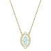 Produktbild Swarovski Sparkling Dance Halskette für Frauen, grünes Kristall, vergoldet