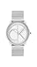 Produktbild Calvin Klein Analog Quarzuhr Unisex mit Silbernes Edelstahl-Mesh-Gliederarmband - 25200032