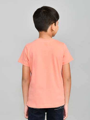 Image of Lux Cozi Printed Round Neck Half Sleeve Cotton T-Shirt for Boys | Prints May Vary |