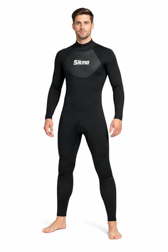 Combinaison de plongée en néoprène 3mm pour homme avec fermeture dos Sikma