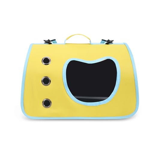 ペットキャリーバッグ ペット用 キャンピング キャンプ 屋外ペット用品 透明窓 折りたたみ式 コンパクトな収納 犬猫兼用 猫キャリーバッグ バッグ お出かけ便利 安定性 本能的に落ち着く環境 40*26*22 CM