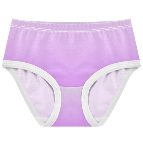 Joisal Durable Girls Underwear Toddler 2t Cotton Girl Panties Cute Magnolia Heliotrope Gradient Ombre Briefs Undies Kids