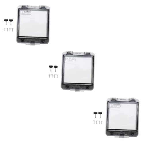Boîtier disjoncteur étanche IP65 en polypropylène gris - Lot de 3 Tofficu