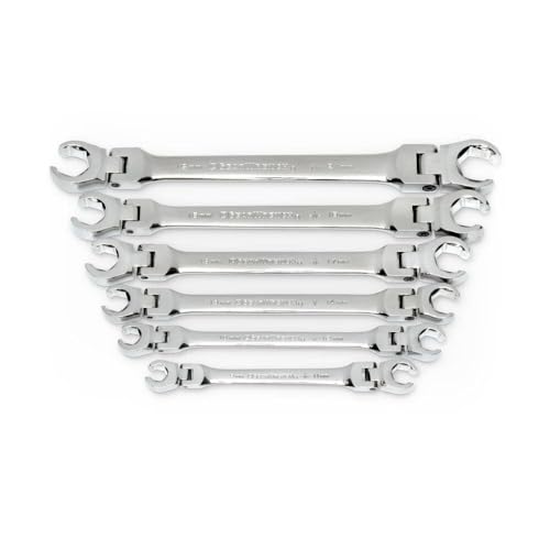 Gearwrench Flare Nut Wrench Set, 6 Pc. Metric Flex
