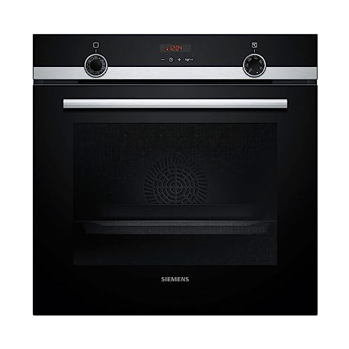 Horno Multifunción con vapor valueSteam SIEMENS HR574AER0 Limpieza Pirólisis $amp; humidClean 71L Cristal negro/inox