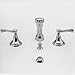 Newport Brass 989/15A Amisa Double Handle Widespread Bidet Faucet with Vacuum Breaker and Metal Lever, Antique Nickel (Pewter)