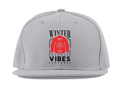 Casquette baseball Winter Vibes en coton anti-éblouissement à visière plate