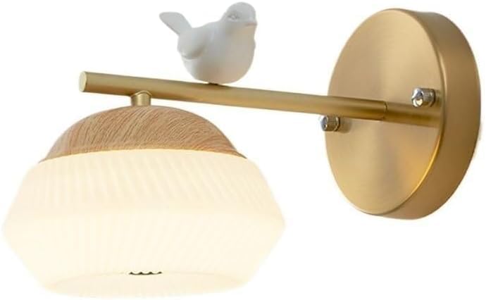 Applique de chevet oiseau doré pour lire sans éblouir les yeux