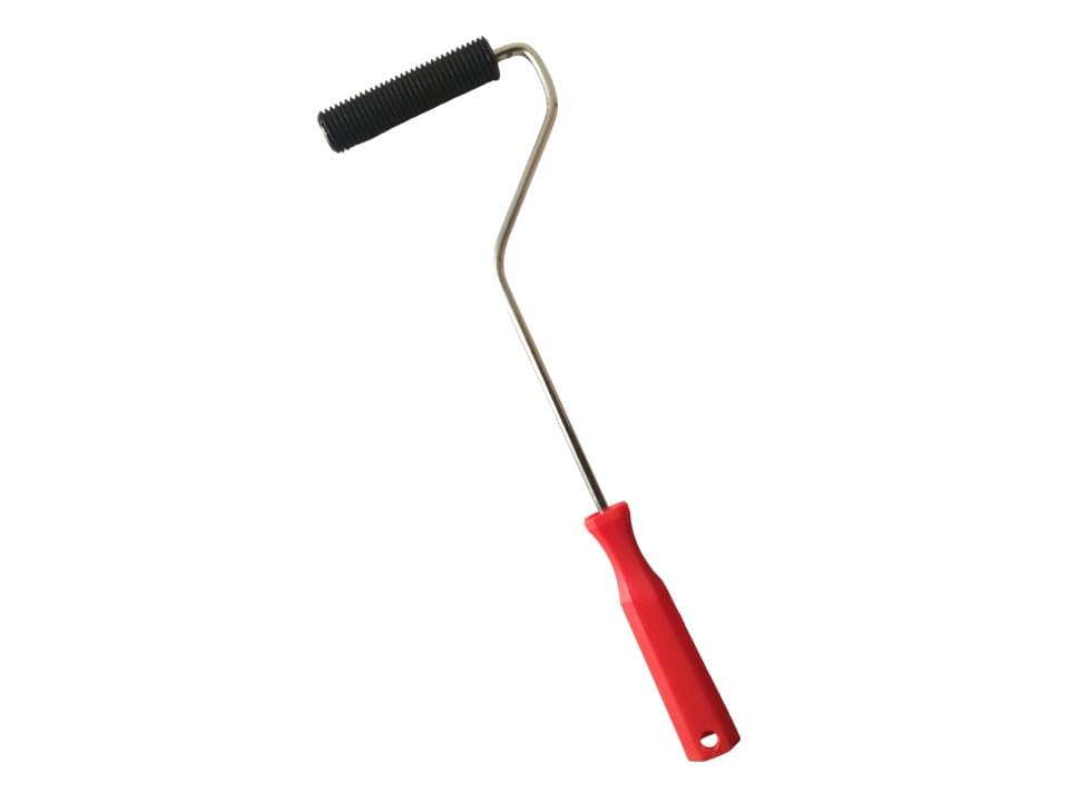 MD Fiberglass Roller Tool, Solid Steel Metal FRP Bubble Paddle Laminating Roller for FRP Resin Work (21x100 mm)