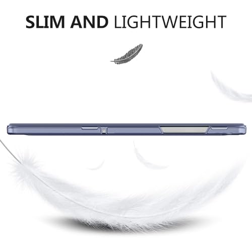 Image of MoKo Case for Galaxy Tab A9+ /A9 Plus 11 inch 2023, Slim Stand Protective Smart Cover with Hard PC Translucent Back Shell for Tab A9 Plus Tablet (SM-X210 /X216 /X218), Auto Wake /Sleep, Grey Purple