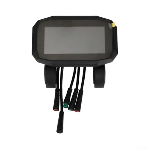 Tablero de instrumentos con pantalla a color de scooter eléctrico G2 PRO que presenta la velocidad del nivel de carga de la batería y la información del odómetro