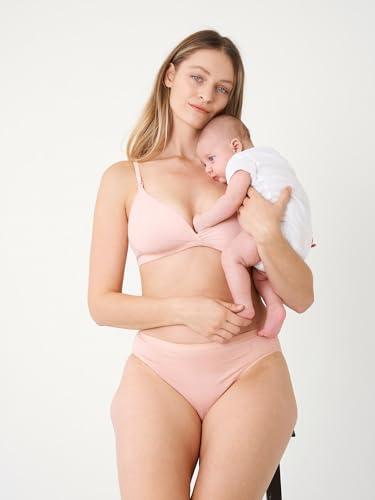 MOMANDA Womenâ€™s Inbarely Nursing Bras Wireless Bralette V Neck Seamless No Underwire Maternity Bra for Breastfeeding2