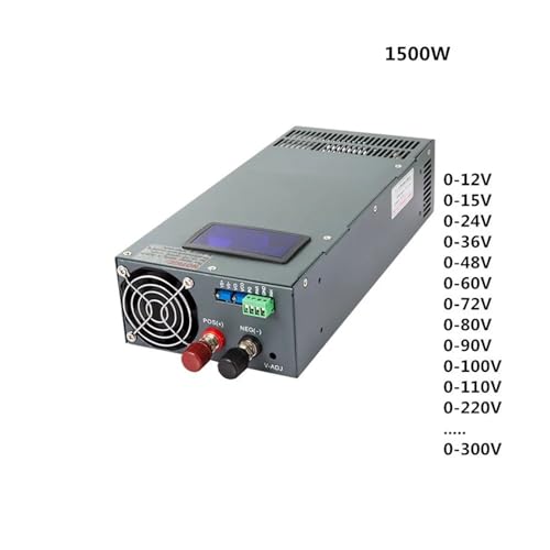 Alimentation à découpage 1500W transformateur AC DC réglable 0-15V 100A