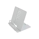 Verstellbarer Leseständer: Der Bücherständer ist ergonomisch gestaltet, um Nackenermüdung oder Schmerzen vorzubeugen. Er verfügt über sechs einstellbare Lesepositionen und fördert die richtige Haltung für eine bessere Gesundheit der Wirbelsäule.