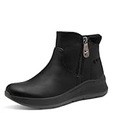 Jana Femme Damen Boot Flat Vegan Botte Tendance, Noir, 38 EU