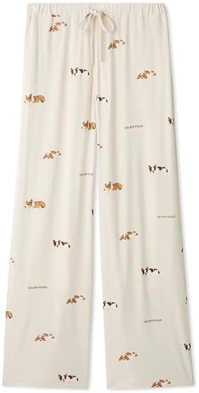Amazon | [ジェラート ピケ] SLEEPING DOG柄ロングパンツ PWCP245229
