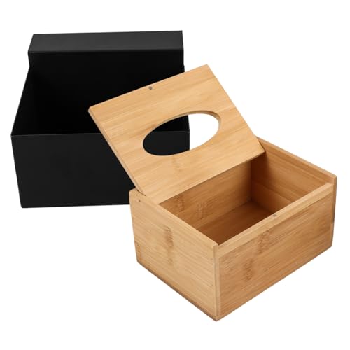 Organizador para guantes negro de madera