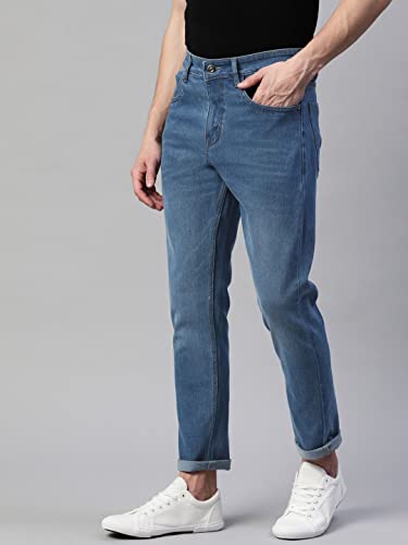 Image of Hubberholme Men's Stretchable Slim Fit Jeans - Casual Cotton Jeans for Men