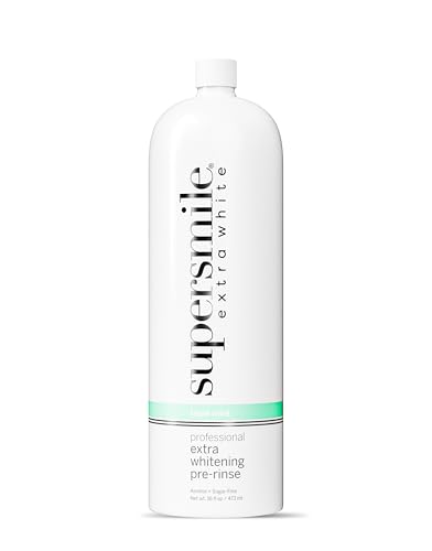 Supersmile Extra Whitening Pre-Rinse - Clinically Formulated Pre-Brush Mouthwash, Cleans and Whitens Teeth in Hard-to-Reach Places - Fresh Breath - Alcohol Free - Sugar Free