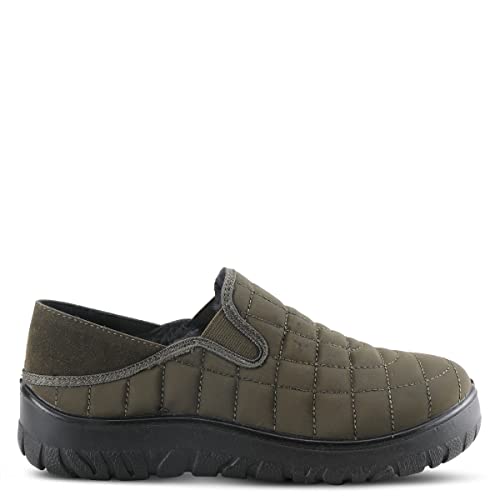 Image of Flexus Spring Step Mella Slip on Shoes for Women - Waterproof Nylon Loafer with Snow Grip Clip - Comfortable Ladies Shoes for Outdoor