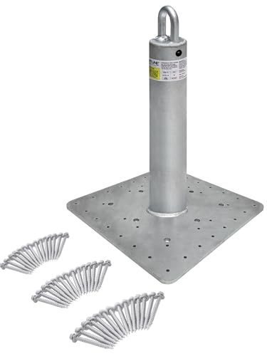 Frontline Fall Protection RO18 Commercial Roof Anchor 18"| OSHA & ANSI Compliant Galvanized Steel Roofing Anchor Point | Metal, Wood or Concrete Application