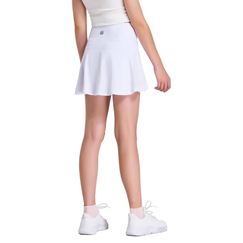 Image of FitsT4 Sports Girl's Golf Skirt Adjustable Waist Active Tennis Skort UPF50+