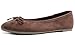 Feversole Ballerina Pelle Scamosciata Colorata con Cuscino in Memory Foam per amaretti da Donna Marrone Chiaro Taglie 38