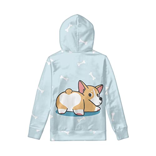 Hooded Hoodies for Age 6-16 Kids, Long Sleeve Pullover Hoodie, Outdoor Casual Hoodies with Kangaroo Pocket2
