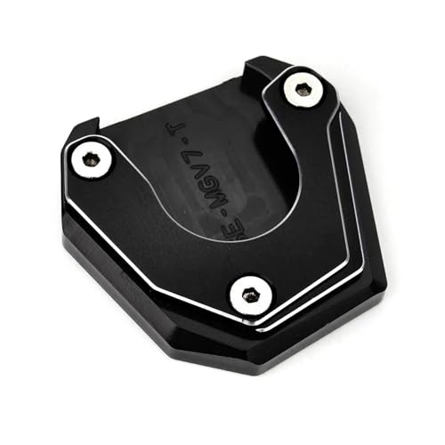 Motorrad Accesorios Ständer Pad Seitenständer Extention Für MOTO GUZZI V7 SPECIAL STONE 2012-2016 GUZZI 1200 STELVIO(SCHWARZ)