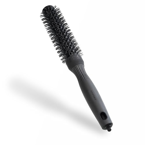 Olivia Garden Expert Blowout Speed Black Label – Negro mate - 25 - Cepillo redondo de cerámica con cuerpo extra largo para secados un 25% más rápidos
