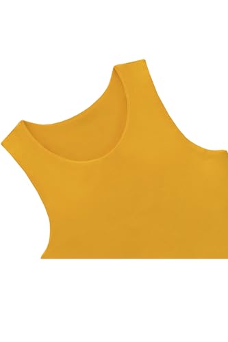 Image of Lilax Girls' Double Lined Sleeveless Basic Crop Tank Top