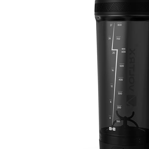 Image of VOLTRX Shaker Bottle, Gallium USB C Rechargeable Electric Protein Shake Mixer, Shaker Cups for Protein Shakes and Meal Replacement Shakes, BPA Free, Made with Tritan, Midnight Blue, 27oz