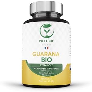 Guarana Bio Complément Alimentaire 90 Gélules - Cure 30-45 Jours ...