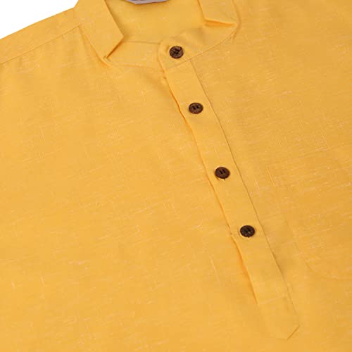 Image of Jompers Men's Cotton Ethnic Solid Kurta.