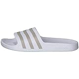 adidas Unisex Adilette Aqua Schlappen, Ftwr White/Platin Met./Ftwr White, 39 EU